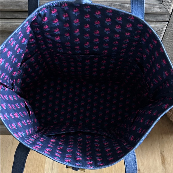 NWT Vera Bradley Moonlight Navy Tote Bag - Picture 5 of 5